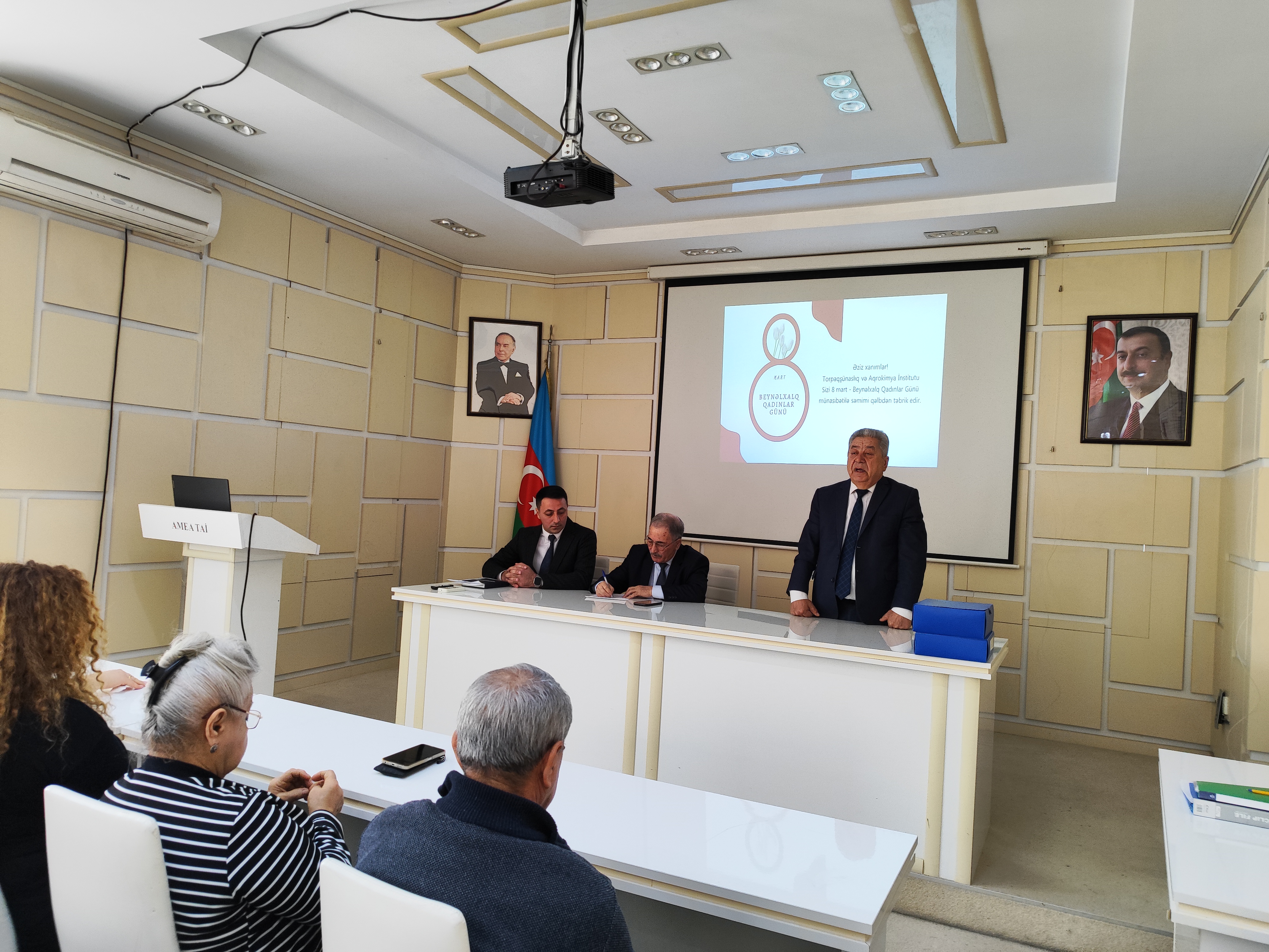 An event was held at the Institute of Soil Science and Agrochemistry of the Ministry of Science and Education of the Republic of Azerbaijan on the occasion of March 8 - International Women's Day.