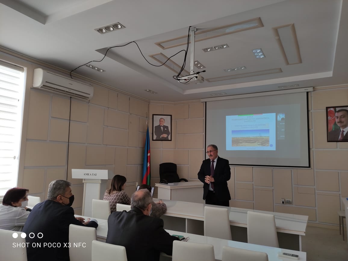 Torpaqların rekultivasiyası və Suvarmanın müasir problemləri laboratoriyaları 2021-ci il üzrə yekun hesabatını təqdim edi