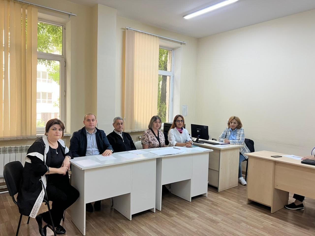 The entrance exam was held at the Institute of Soil Science and Agrochemistry of the Ministry of Science and Education of the Republic of Azerbaijan in preparation for the Doctor of Philosophy.