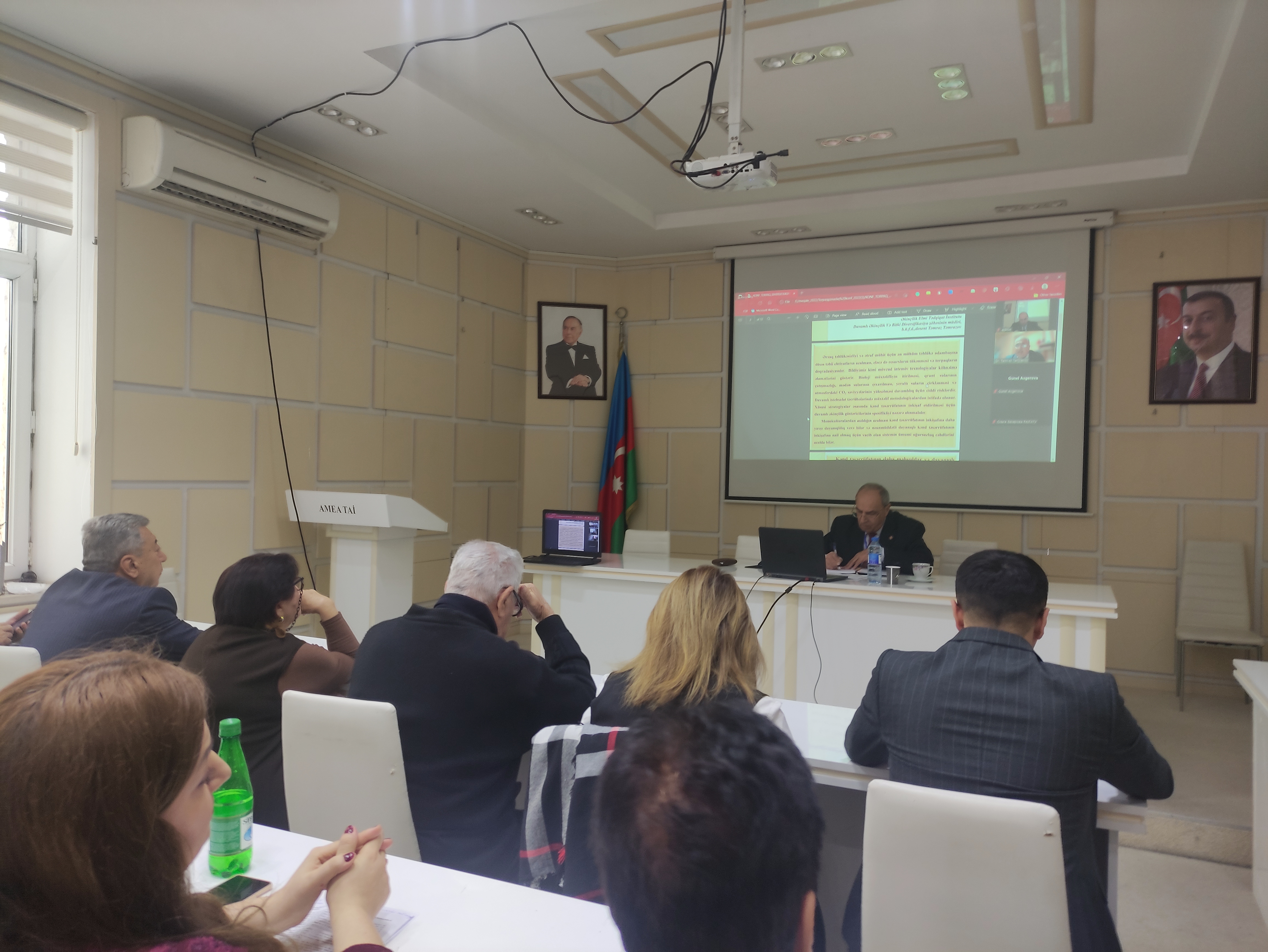 The International Scientific Conference was held under the joint organization of Khazar University and the Institute of Soil Science and Agrochemistry.