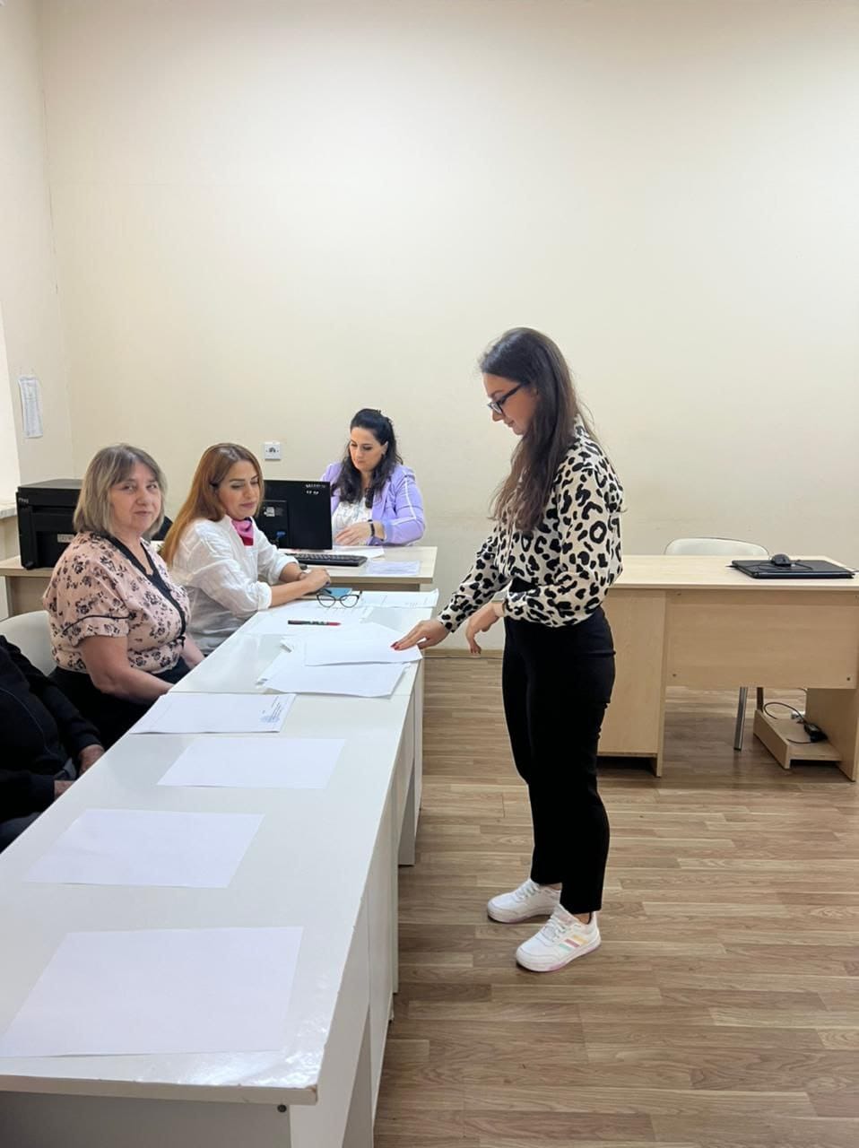The entrance exam was held at the Institute of Soil Science and Agrochemistry of the Ministry of Science and Education of the Republic of Azerbaijan in preparation for the Doctor of Philosophy.