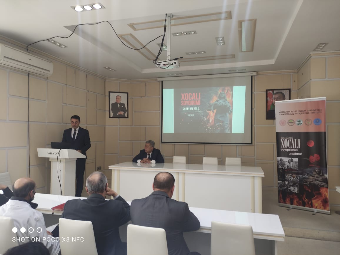 Xocalı  soyqırımı”nın     30-cu  ildönümü  ilə   bağlı anım tədbiri  keçirilib