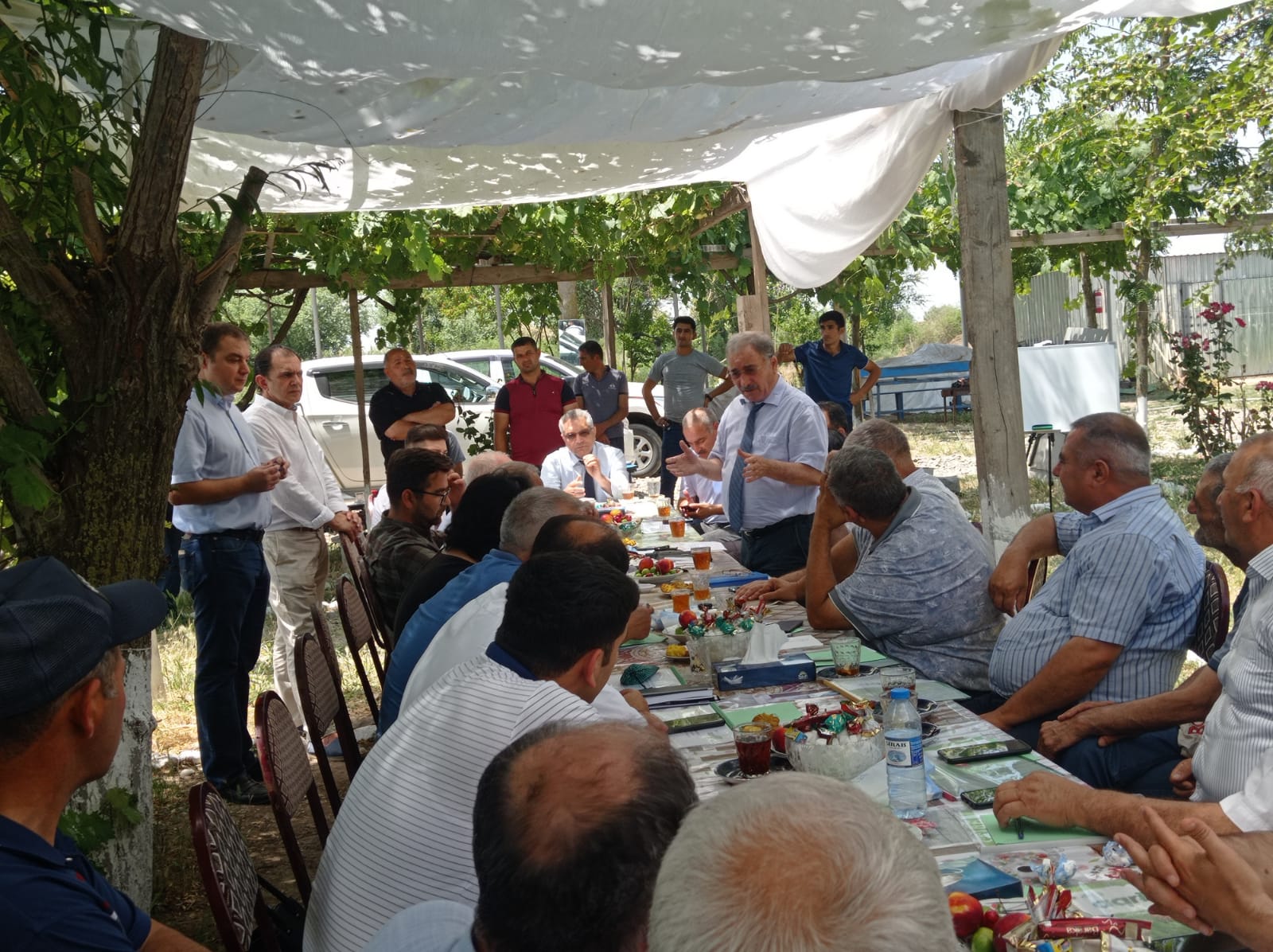 Corresponding member of ANAS Alovsat Guliyev, attended the event in Saatli region.