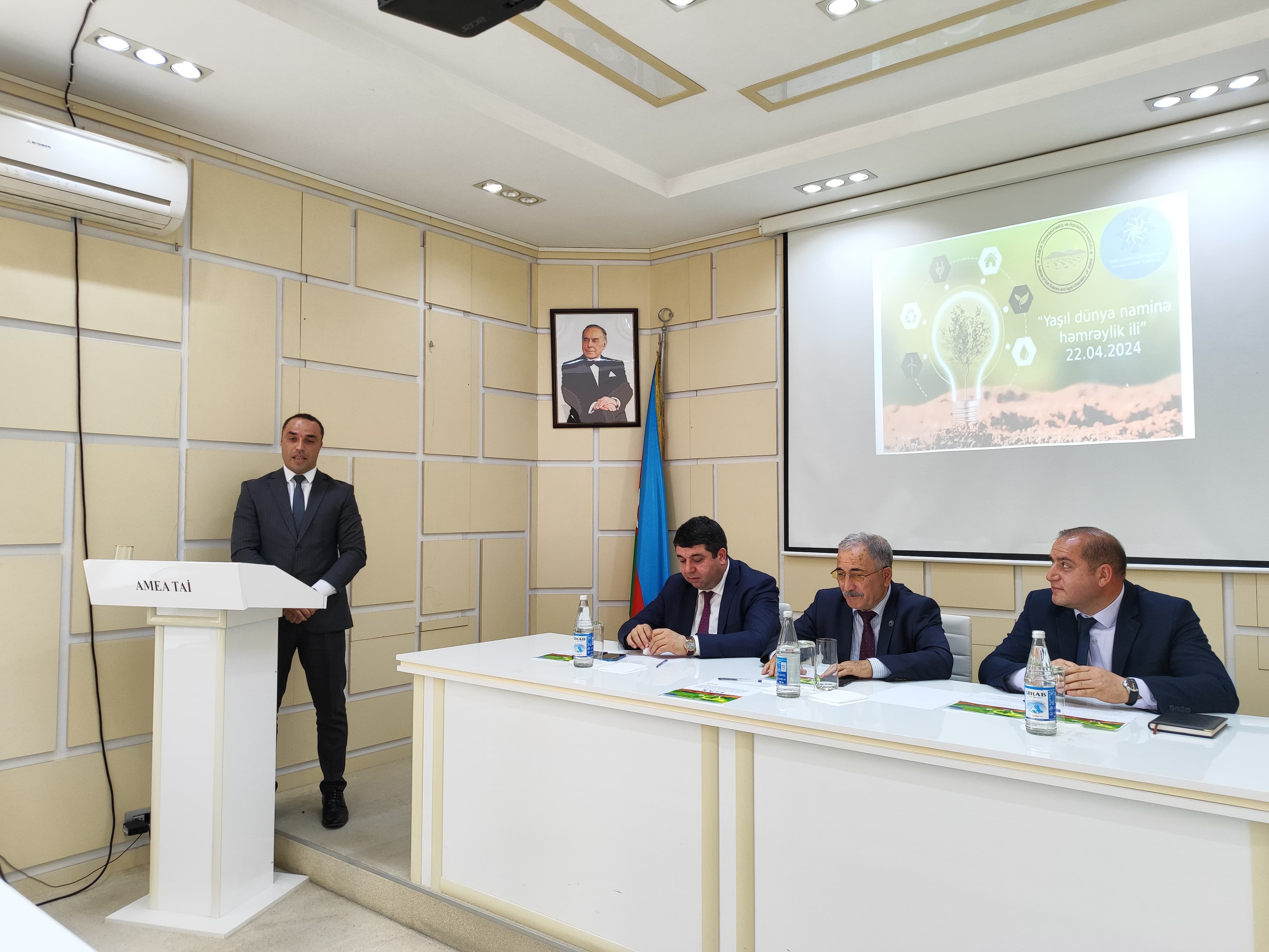 The framework of the "Year of Solidarity for the Green World" jointly organized by the Yasamal district organization of the New Azerbaijan Party and the Institute of Soil Science and Agrochemistry of the Ministry of Science and Education of the Republic of Azerbaijan the event was held.