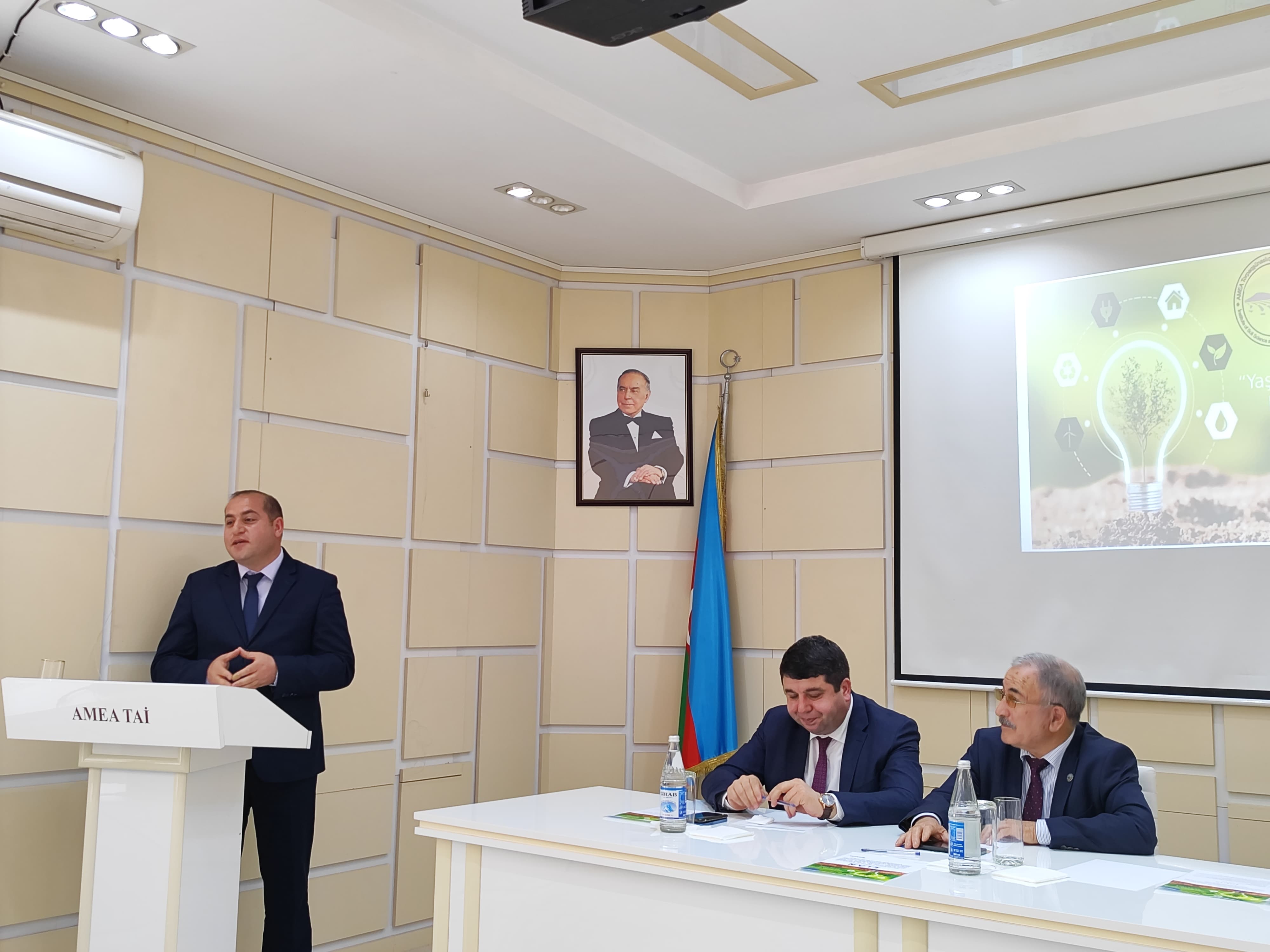 The framework of the "Year of Solidarity for the Green World" jointly organized by the Yasamal district organization of the New Azerbaijan Party and the Institute of Soil Science and Agrochemistry of the Ministry of Science and Education of the Republic of Azerbaijan the event was held.