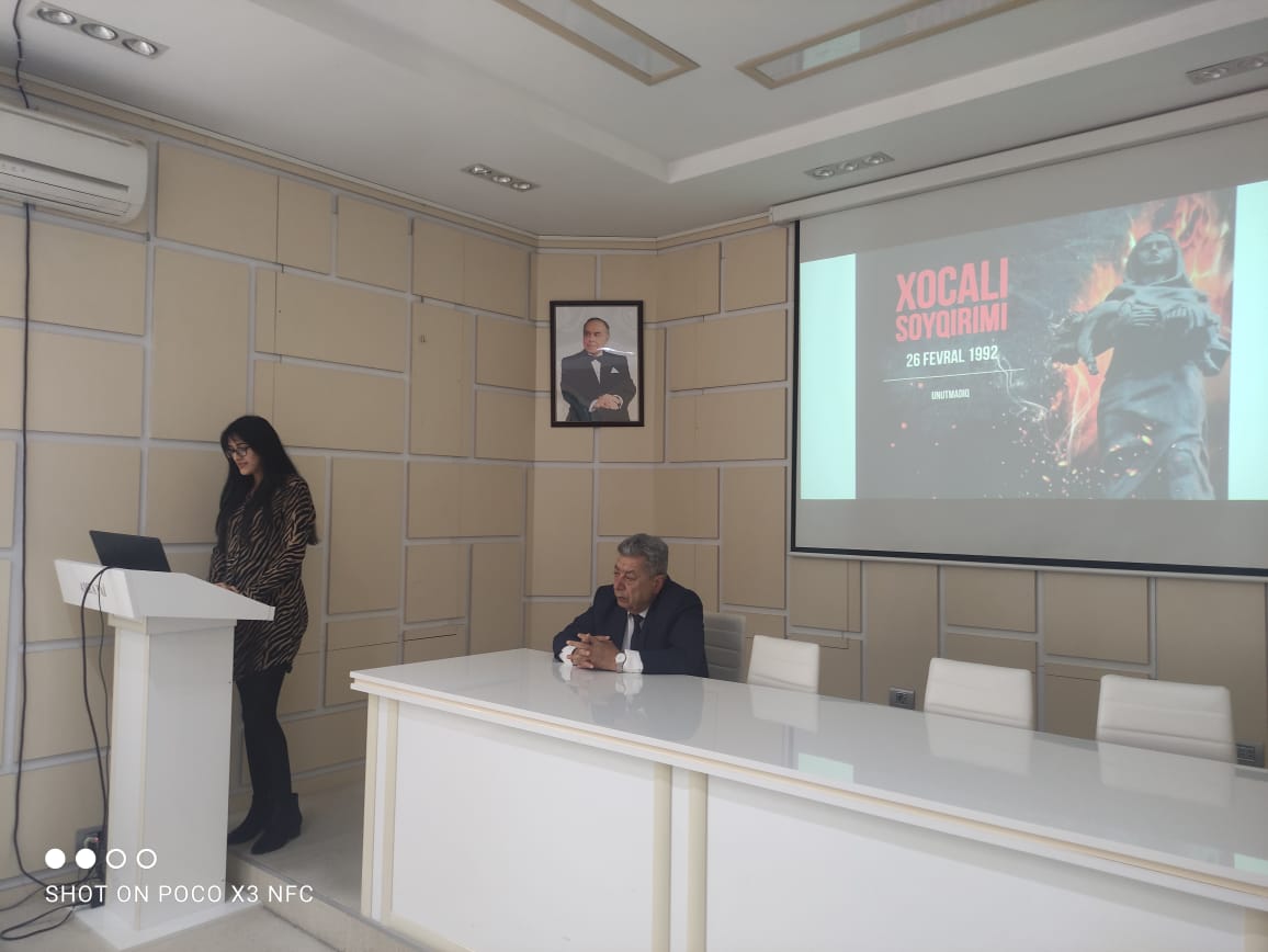 Xocalı  soyqırımı”nın     30-cu  ildönümü  ilə   bağlı anım tədbiri  keçirilib