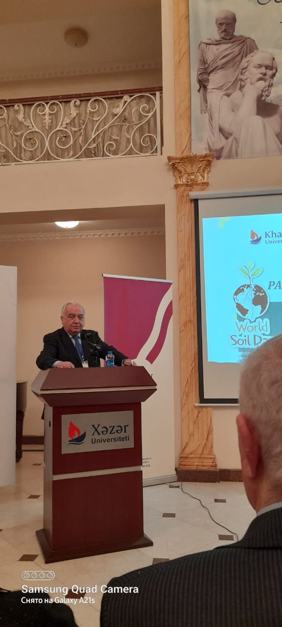 The International Scientific Conference was held under the joint organization of Khazar University and the Institute of Soil Science and Agrochemistry.