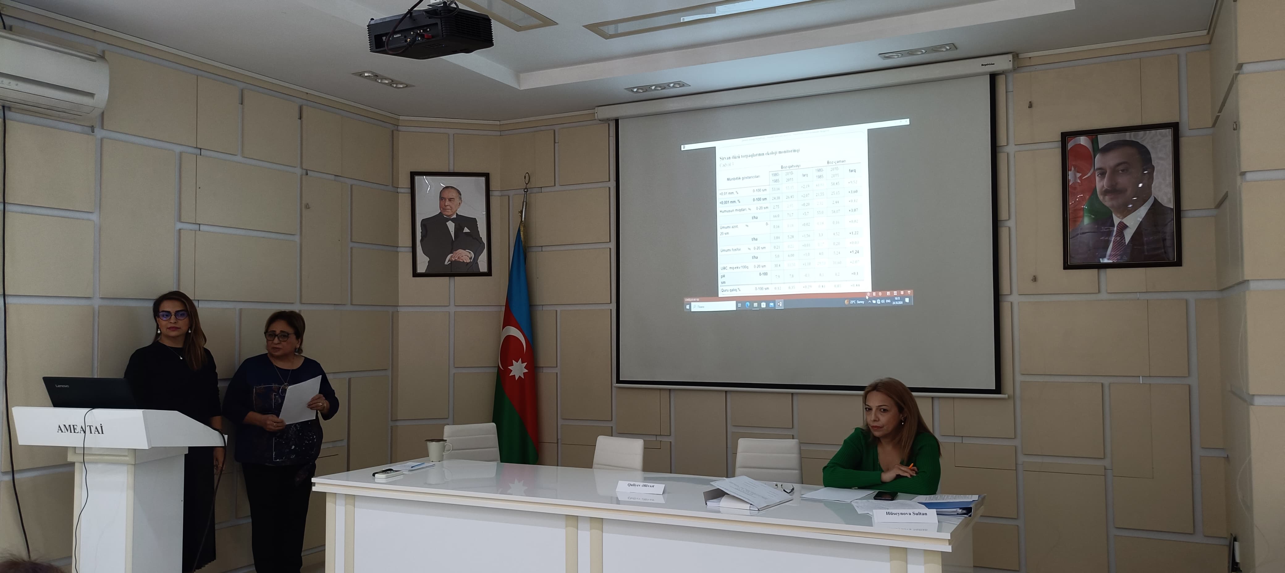 “Torpaq-aqrokimyəvi tədqiqatlar və kütləvi analizlər” “Torpaqların aqroekologiyası və bonitirovkası” və “Torpaq ekologiyası” Beynəlxalq laboratoriyalarının 2024-cü il üzrə yekun hesabatını təqdim edib