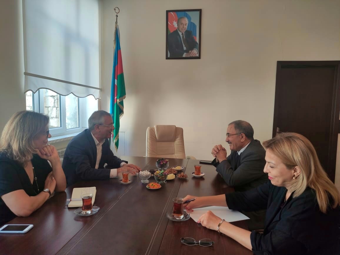 A meeting was held between the managements of the Institute of Soil Science and Agrochemistry and Khazar University.