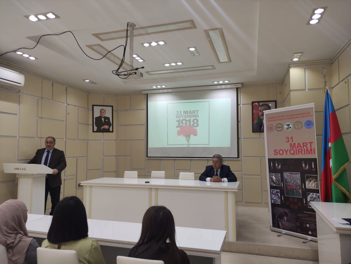 Torpaqşünaslıq və Aqrokimya İnstitutunda 31 mart soyqırımı ilə bağlı anım tədbiri keçirilib
